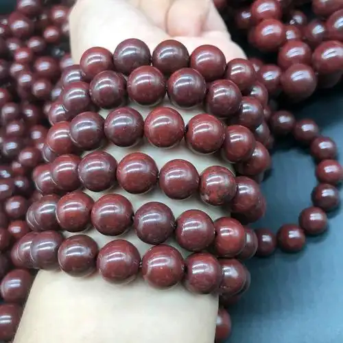 天然陨石红伊丁手链鸡血石红伊丁手串手链男女同款厂家批发直播