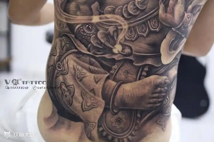 大象神!_招财纹身写实纹身图案大全 - 纹身大咖