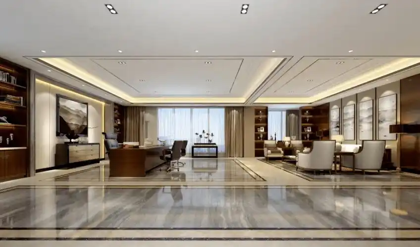 总经理办公室设计布局老总办公室装修效果图