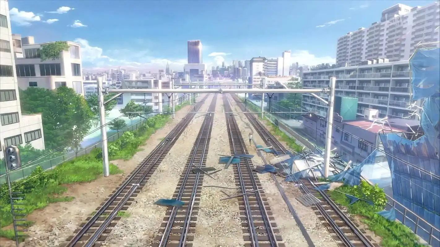 不得不说新海诚的每一帧都是壁纸.#新海诚 #天气之子 #你的 - 抖音