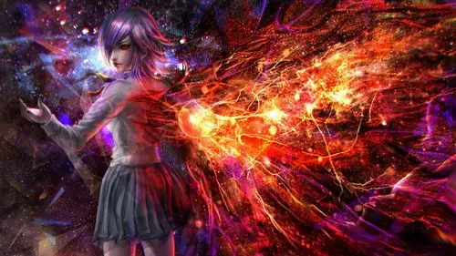 精美3d东京喰种雾岛董香同人电脑桌面壁纸