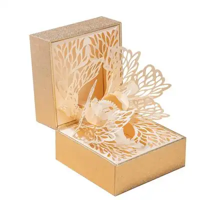 aitcard立体戒指礼盒情侣告白求婚礼物高档首饰盒企业定制包装盒