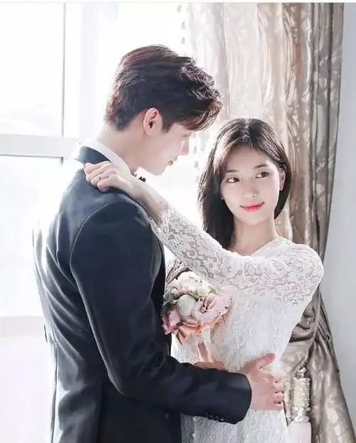 韩剧当你沉睡时李钟硕秀智唯美婚纱照与神同行全新角色版海报