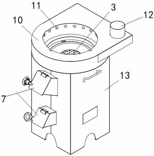 背景技术:柴火炉是广泛应用在户外的燃烧炉,通过直接燃烧木炭,木柴