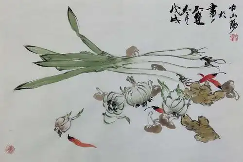 邢乐————写意.蔬菜(五幅)