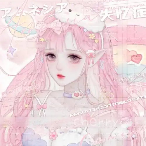 原创头像眼罩少女