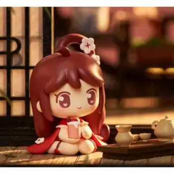 迷你盲盒大佬请喝茶系列公仔娃娃花火皮肤潮玩现货 确认款花小楼 大佬