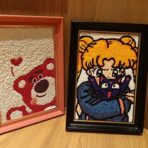 98淘宝新品中国风超可爱大熊猫彩色手工diy纸浆画材料包送老外四川