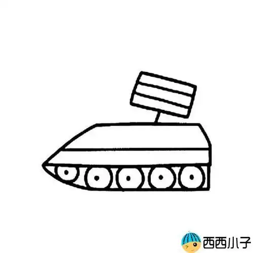有关现代军事武器的简笔画图片