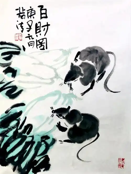 美女画家笔下的老鼠,极富趣味!