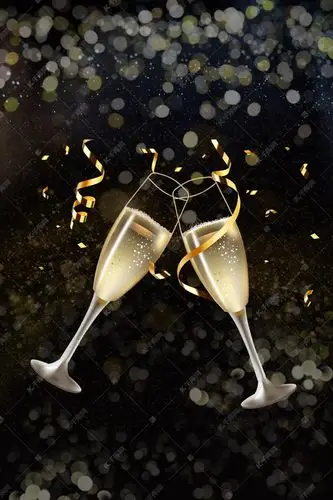 高端黑金酒会海报设计背景图片免费下载-千库网