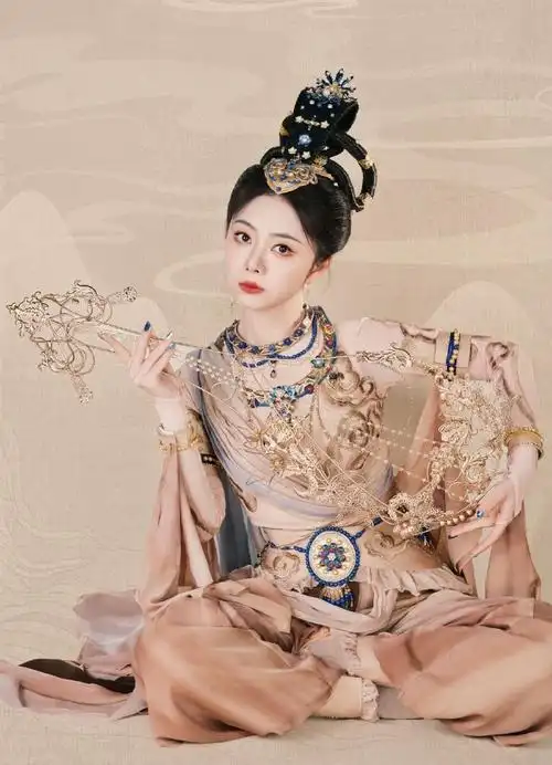 古风妆造适配!#谭松韵天竺少女