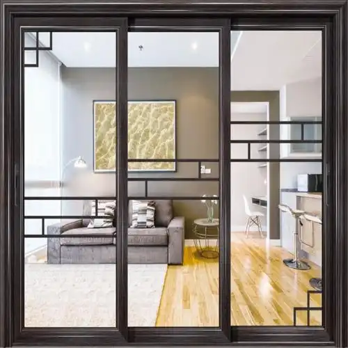 厨房推拉门隔断客厅阳台三联动移门