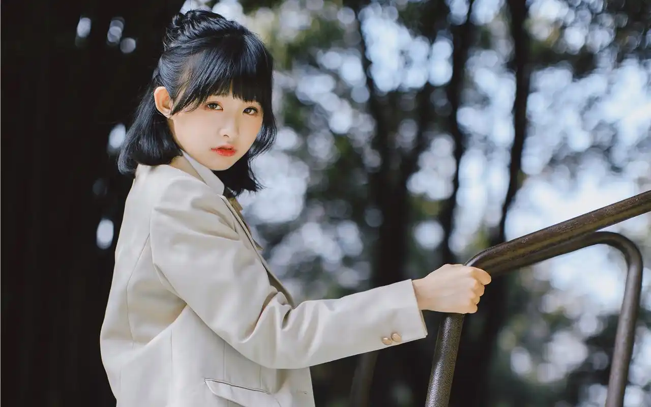 校花美女学生制服性感诱人写真图片壁纸高清大图预览1920x1200_美女