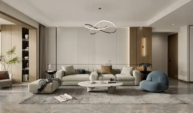 现代简约风的装修风格迎合了年轻人的喜爱,都市忙碌生活,早已经让我们