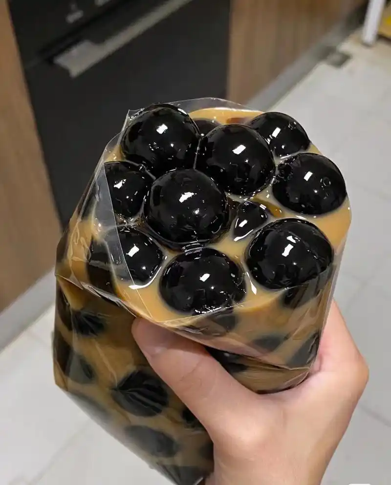 请你喝超级大珍珠奶茶