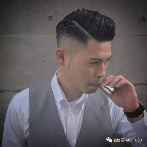 经典复古男士油头背头