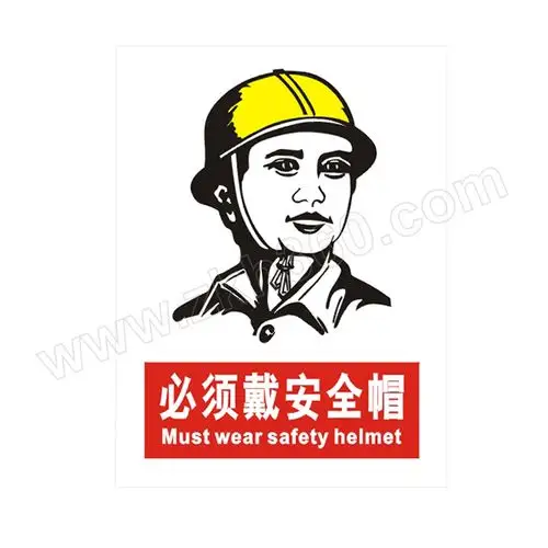 恒利/pvc标志牌-必须带安全帽