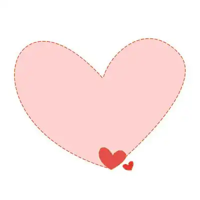 爱心边框可爱风粉色png素材