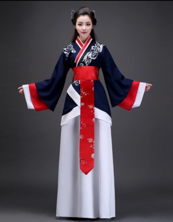 【时尚的宠儿】曲裾襦裙汉服女改良魏晋长袖古装服装女古代衣服中国风