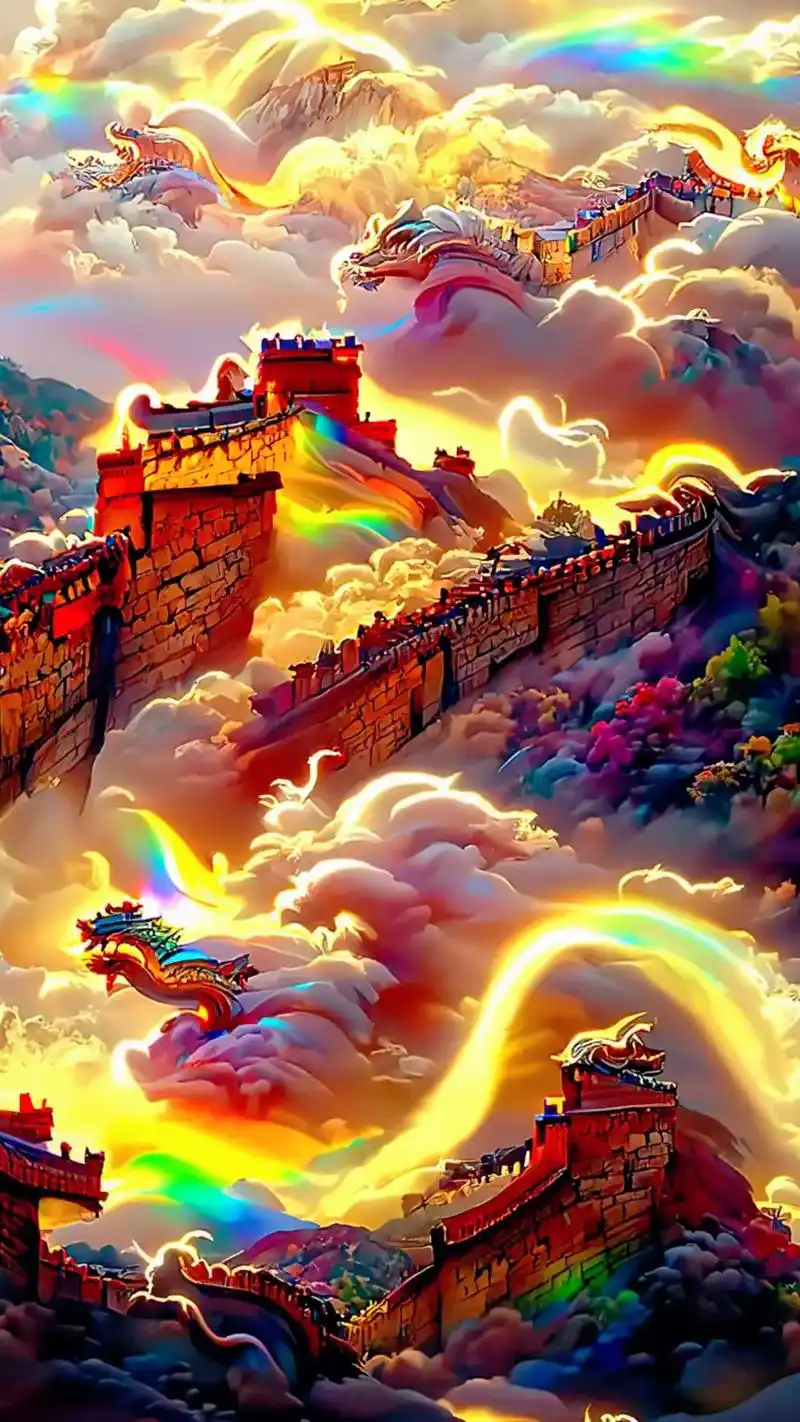 大好河山 万里长城 华夏之美.#手机壁纸 #送你一张壁纸 # - 抖音