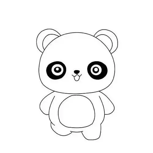 大熊猫简笔画 大熊猫简笔画可爱