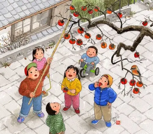 美好的童年时光插画师画的全是我们记忆中的童年画面十分温馨