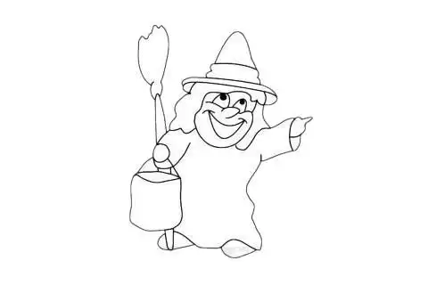 巫婆简笔画简单画法步骤教程及图片大全