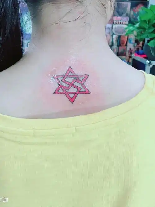 六芒星_纹身图案手稿图片_木木人的纹身作品集