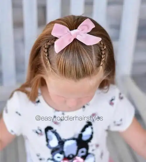 儿童中长发发型扎法(最新款小女孩好看的辫子编发发型)