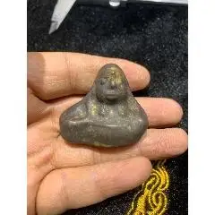 民国铜鎏金小铜佛一个-铜像/铜佛像-7788铜器收藏