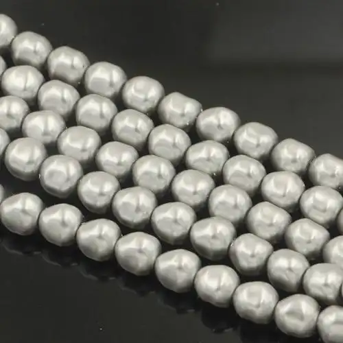 奥地利施家不规则异形水晶珍珠串珠5840-616lightgreypearl浅灰色