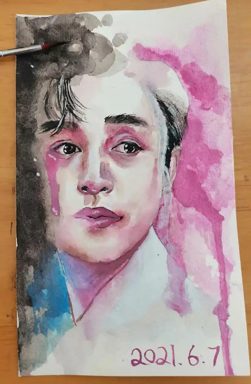 张国荣先生 #简笔画 - 抖音