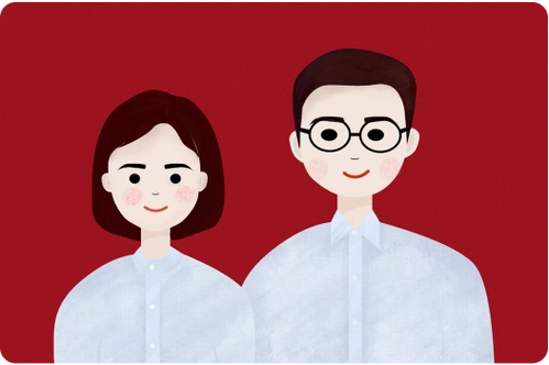 拍结婚证照片和拍证件照差不多,要求是近期半身免冠合影照片,只是两个