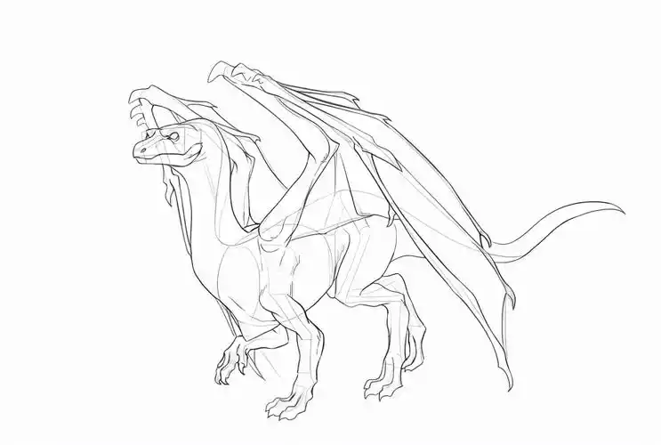 怎么画神话火龙王教你绘制动漫神话里的火龙画法思路