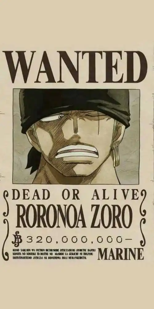 动漫壁纸:海贼王路飞悬赏金海报手机壁纸,可爱的乔巴值100块