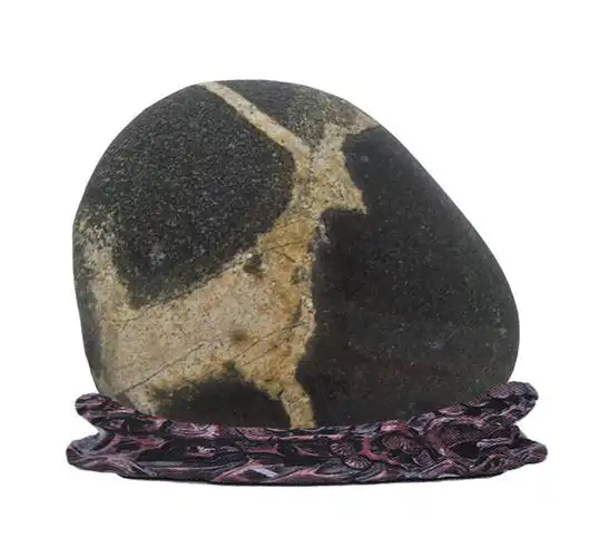 长江画面石精品:山羊开泰——吉祥如意 - 江安石韵轩 - 中国长江奇石