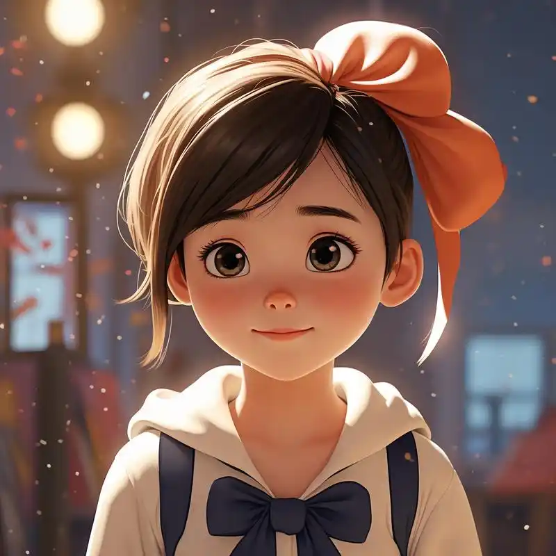 皮克斯风格女生头像96可爱又梦幻