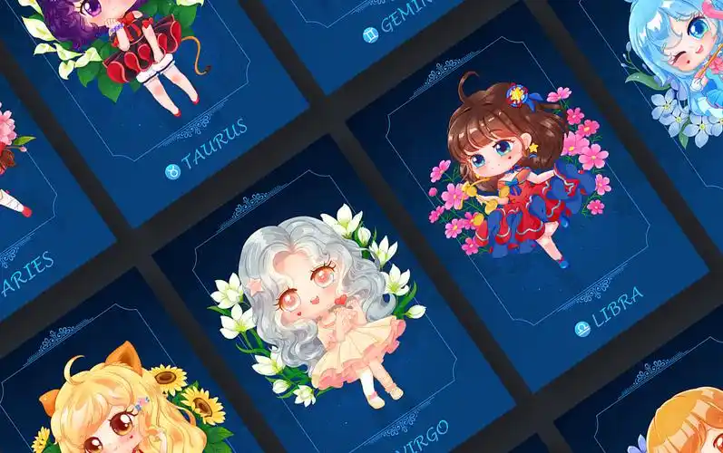 q版人物萌图12星座 十二星座q版人物萌图 简单