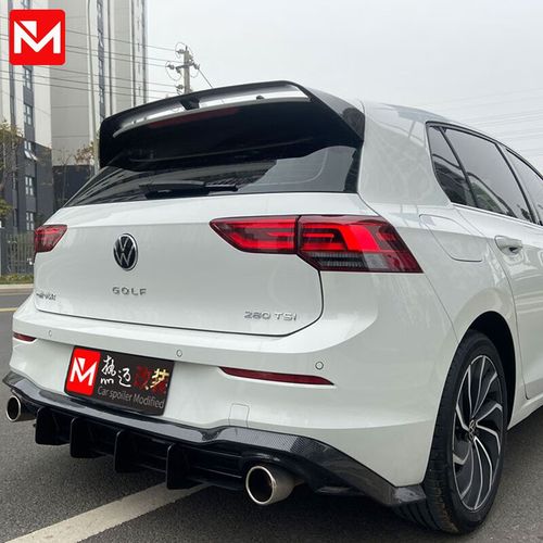 热迈(rm)适用于大众高尔夫8代尾翼改装专用车顶定风翼扰流板外观装饰