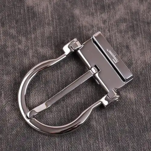 适合皮带扣针扣单卖男士休闲商务纯铜裤腰带扣头35款式四银色35