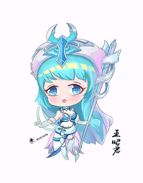 伽罗标签q版形象王昭君卡通王者荣耀q版卡通形象作品信息创作时间20