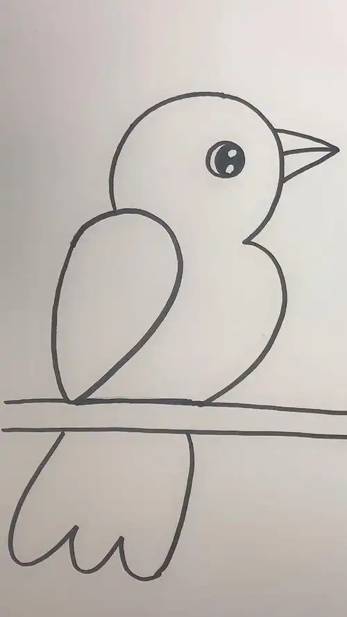 画画原来如此简单#2和3画小鸟