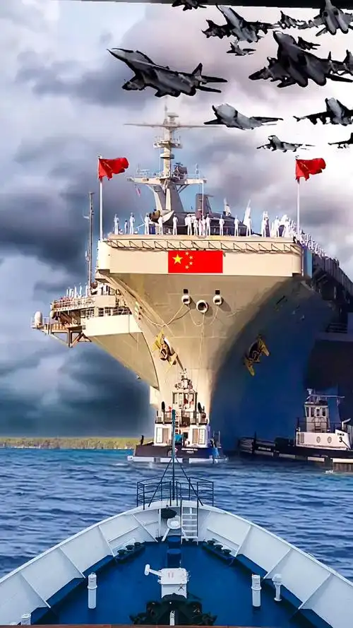 我国的超级航母编队出海,振奋人心,为祖国强大而骄傲.