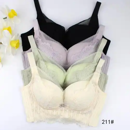 蚕丝211精致网纱蕾丝尾货内衣批发薄b杯聚拢侧收调整文胸库存特卖