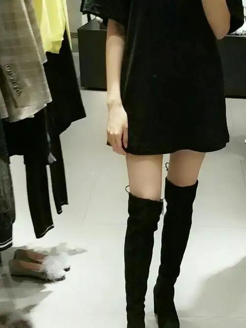 ur过膝靴每日穿搭入秋穿搭种草长筒靴初秋搭配