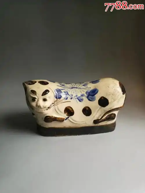 清代猫枕,陶枕_彩绘瓷/彩瓷_宝月斋【7788收藏__收藏热线】