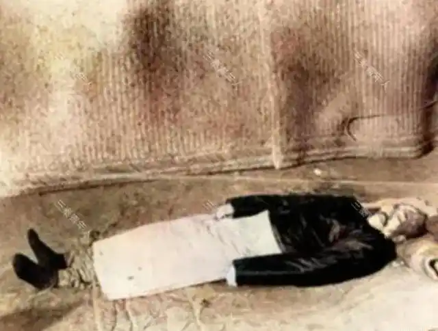 郭松龄将军被处决后,一张罕见的老照片,镜头中他的遗体被张作霖下令