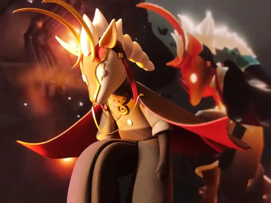 最近捏的最帅的一个了.#sky光遇  #光遇龙骨#光遇鹿头  - 抖音