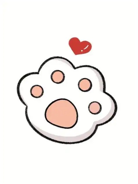 手残党学简笔画附教程73立体猫爪